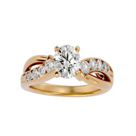 2.5ct diamonds made up of 18ct Gold